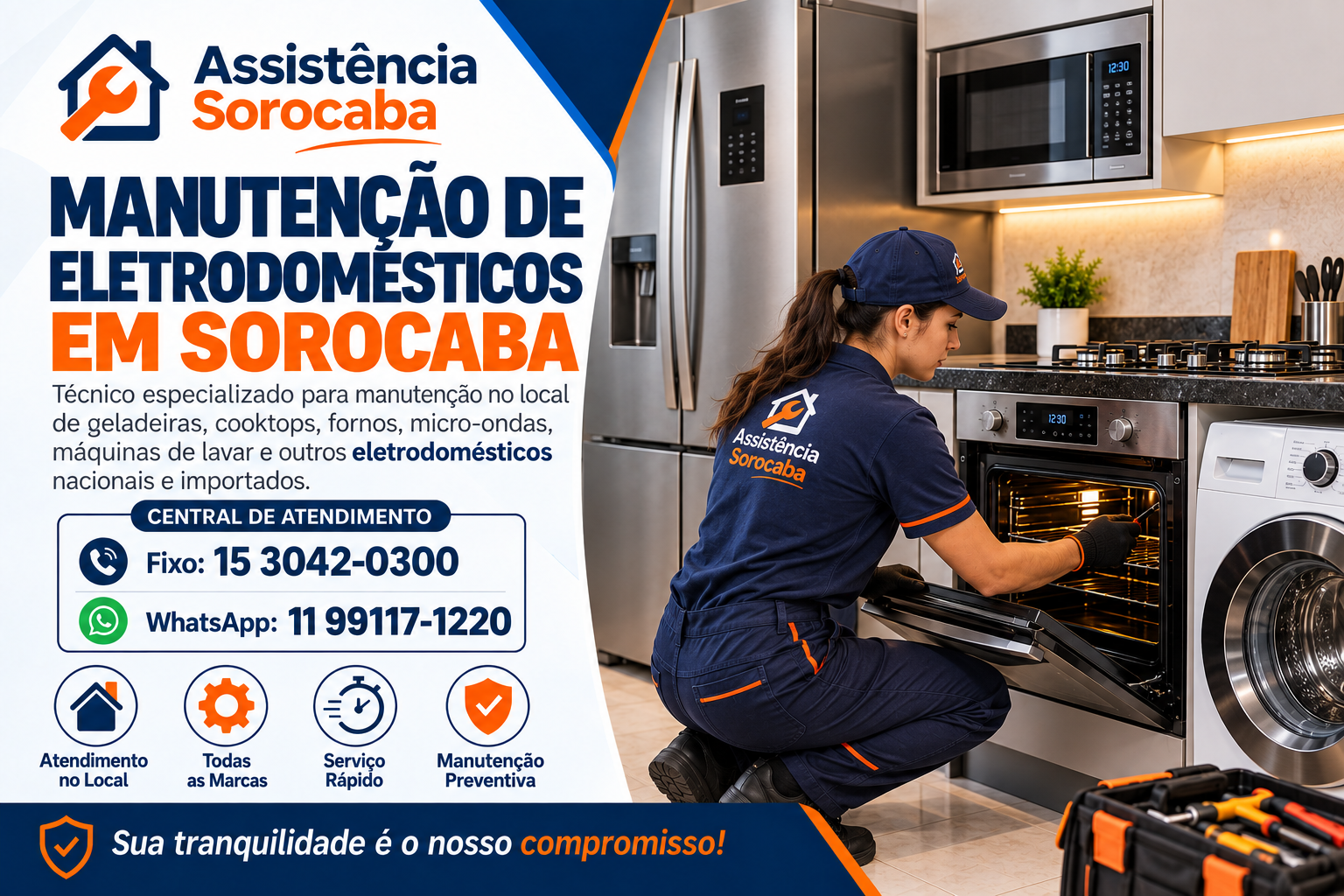 Serviços Assistência Sorocaba 4 Manutenção de Eletrodomésticos em Sorocaba